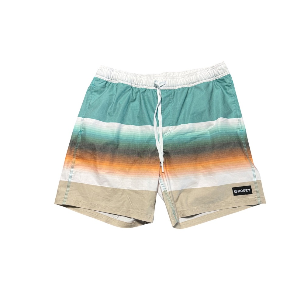 NWOT Hooey Bigwake Volley‎ Stretch Swim Trunk Serape Large with Liner Pockets 6”